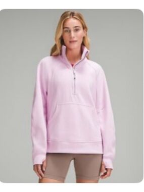 Lululemon Scuba Funnel Neck Long Sz M/L Vita Pink